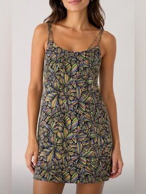 🛍️SALE Marc by Marc Jacobs geo floral print cotton mini dress w pockets sz m